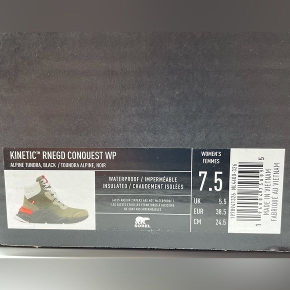 Sorel KINETIC™ RNEGD CONQUEST BOOT NEW Size 7.5 - Picture 13 of 15